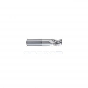VHM-Fräser DIN h6 – Ø12 mm – 3 Schneiden – Titanium-rich – 30° Helix